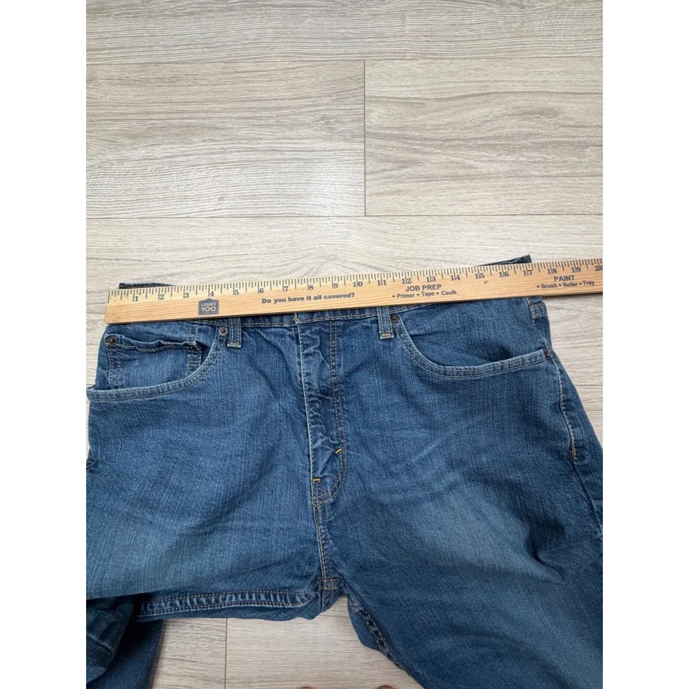 Levis 502 Regular Taper Blue Jeans Mens 36x34 Medium Wash Denim 29507-0004